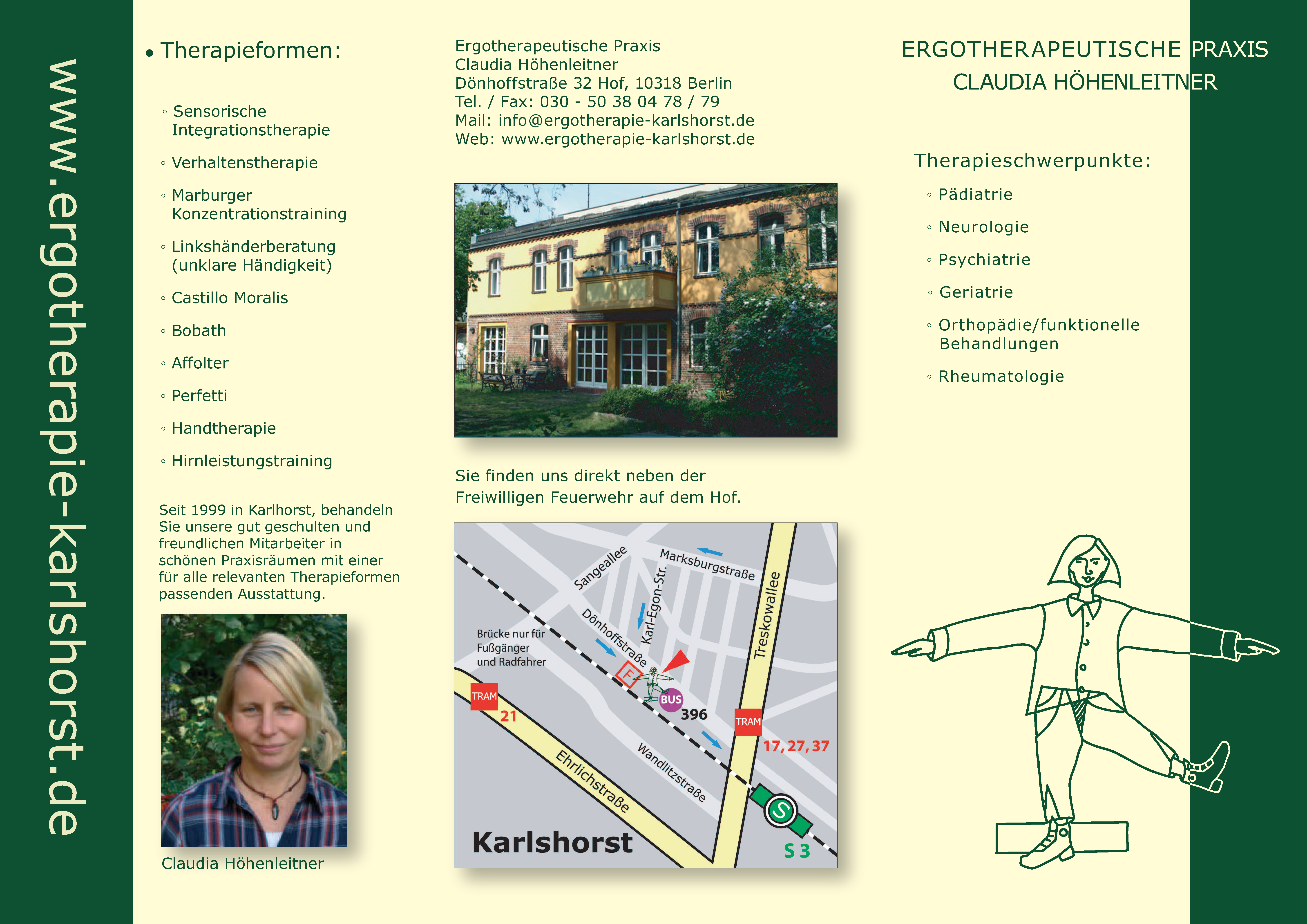 Berlin-Lichtenberg Ergotherapie Flyer Aussen